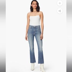MOTHER The Hustler Ankle Fray Jeans